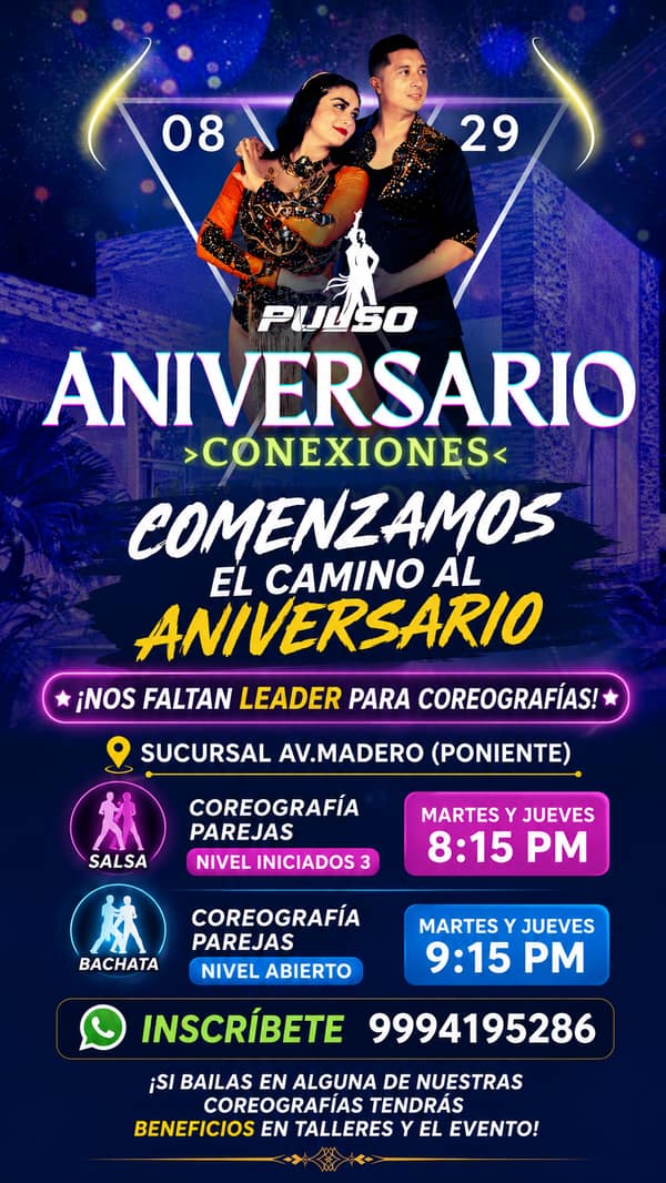 PARTICIPA EN NUESTRO ANIVERSARIO SUCURSAL AV. MADERO